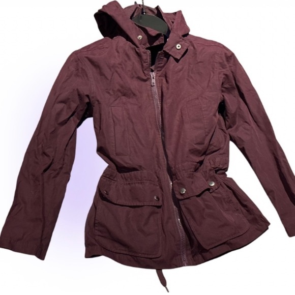 Joe fresh burgundy light jacket Sz Small - Picture 14 of 14